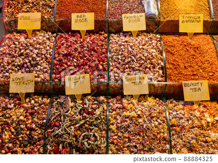 Turkish floral fruit tea for sale in Istanbul Turkey 88884325