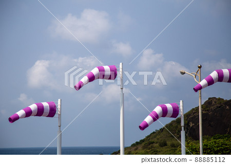 Windsock placed along the coast Windsock placed along the coast 88885112