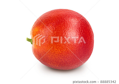Blood red oranges isolated on white background with clipping path and full depth of field Blood red oranges isolated on white background with clipping path and full depth of field 88885342