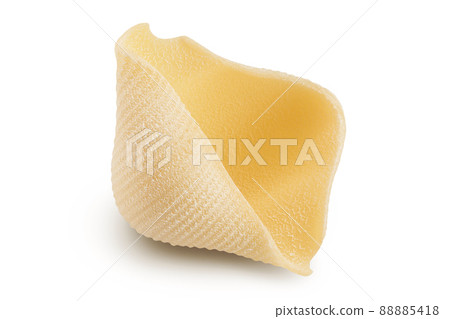 Conchiglioni italian pasta isolated on white background with clipping path and full depth of field Conchiglioni italian pasta isolated on white background with clipping path and full depth of field 88885418