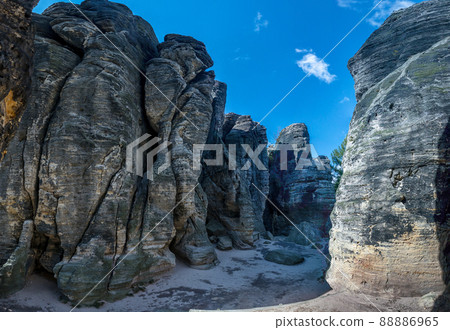 Rock in Sandstone Mountains The Tisa Rocks, Tisa Walls - Tiske steny, Czech republic Rock in Sandstone Mountains The Tisa Rocks, Tisa Walls - Tiske steny, Czech republic 88886965