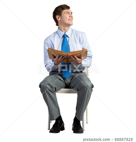 young businessman with a book young businessman with a book 88887828