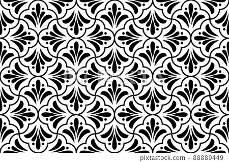 Flower geometric pattern. Seamless background. Flower geometric pattern. Seamless background. 88889449