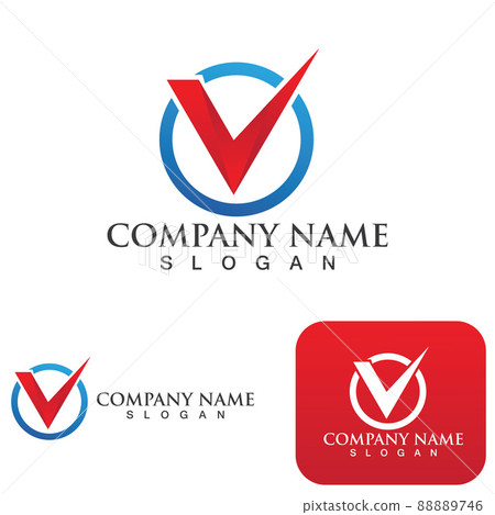 V Letter Lightning Logo Template V Letter Lightning Logo Template 88889746
