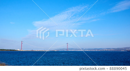 The construction of 1915 Canakkale Bridge The construction of 1915 Canakkale Bridge 88890045