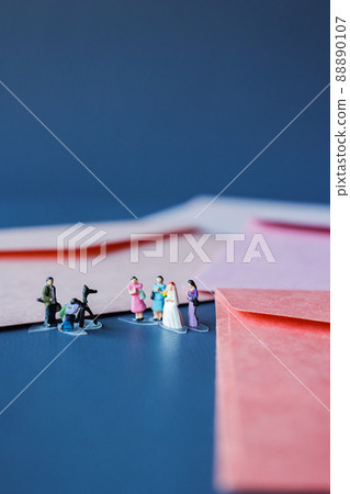 Wedding image (groom, bride, relatives, friends) Wedding image (groom, bride, relatives, friends) 88890107