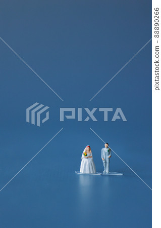 Wedding image (groom, bride, relatives, friends) 88890266