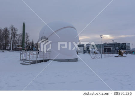 view of the astronomical observatory on a winter day view of the astronomical observatory on a winter day 88891126