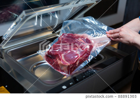 vacuum cleaner and vacuum packaging of meat products 88891303