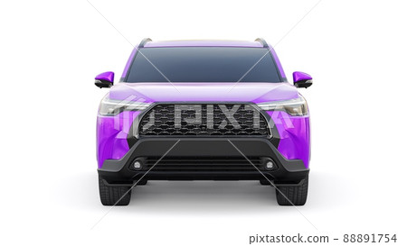 Compact SUV with a hybrid engine and four-wheel drive for the city and suburban areas on a white isolated background. 3d illustration Compact SUV with a hybrid engine and four-wheel drive for the city and suburban areas on a white isolated background. 3d illustration 88891754
