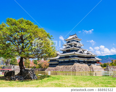 National Treasure Matsumoto Castle in Spring National Treasure Matsumoto Castle in Spring 88892322