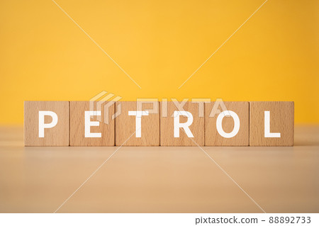 Image of gasoline | Building blocks with "PETROL" written on them 88892733