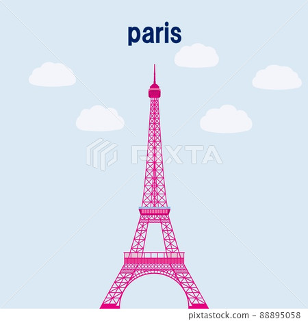 Eiffel Tower tour eiffel Paris paris cloud travel poster Eiffel Tower tour eiffel Paris paris cloud travel poster 88895058