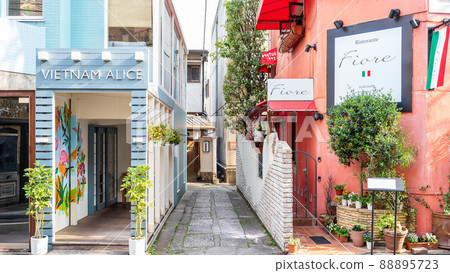 “東京”神樂坂，後巷風景 88895723