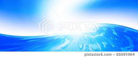 Illustration of the sea and sky Illustration of the sea and sky 88895964