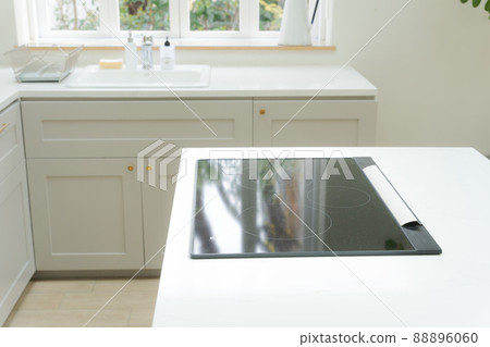 L-shaped kitchen without people 88896060