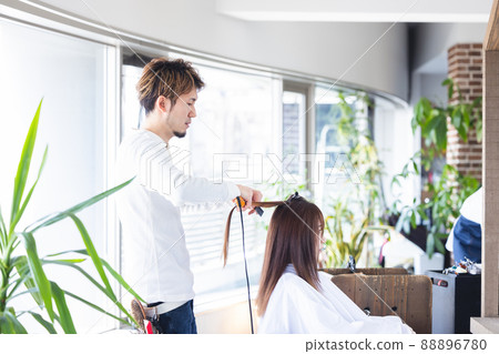 Hairdresser Hairdresser Hairdresser Straight hair woman Hairdresser Hairdresser Hairdresser Straight hair woman 88896780