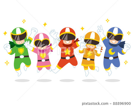 Sentai Hero Set Jump Colorful Sentai Hero Set Jump Colorful 88896900