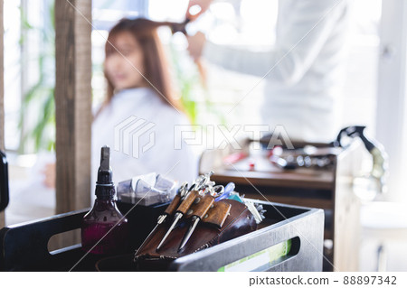 Hairdresser Hairdresser Hairdresser Straight hair woman 88897342