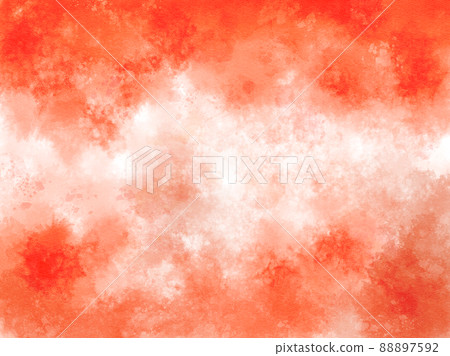 Red-orange watercolor style abstract painting 88897592