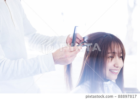 Hairdresser Hairdresser Hairdresser Straight hair woman 88897817