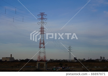 Steel tower landscape Steel tower landscape 88897871