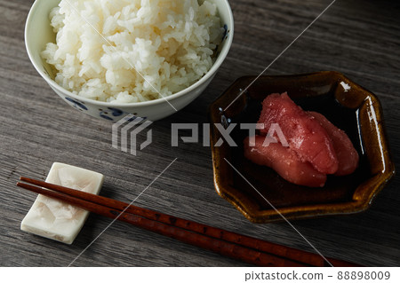 Japanese food image cod roe rice with rice Japanese food image cod roe rice with rice 88898009