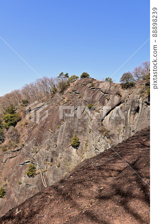 Dropping a baby on Mt. Iwaden (Otsuki City, Yamanashi Prefecture) 88898239