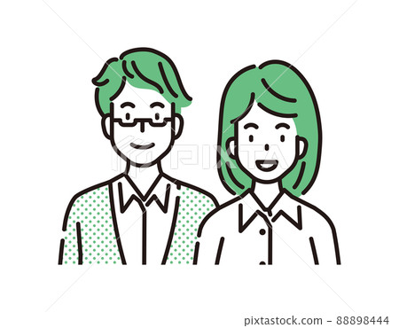 已婚夫婦圖標 88898444