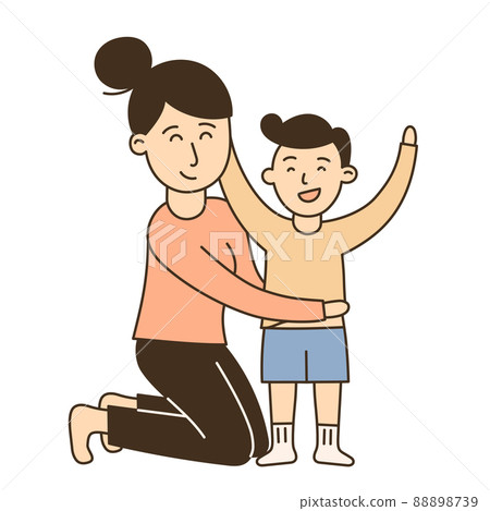 Dressing up. Hand Drawn Kid and Family doodle icon Dressing up. Hand Drawn Kid and Family doodle icon 88898739