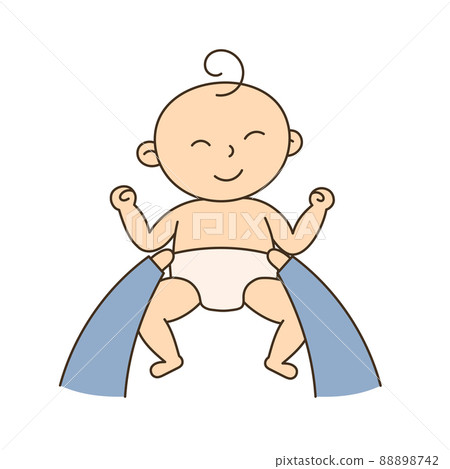 Diapers changing. Hand Drawn Kid and Family doodle icon Diapers changing. Hand Drawn Kid and Family doodle icon 88898742