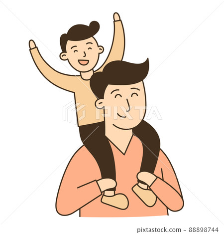 Dad. Hand Drawn Kid and Family doodle icon Dad. Hand Drawn Kid and Family doodle icon 88898744