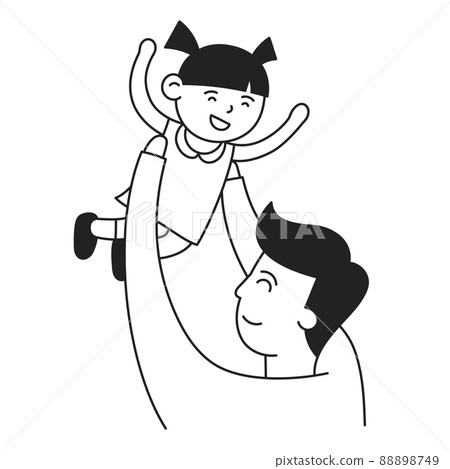 Dad. Hand Drawn Kid and Family doodle icon Dad. Hand Drawn Kid and Family doodle icon 88898749