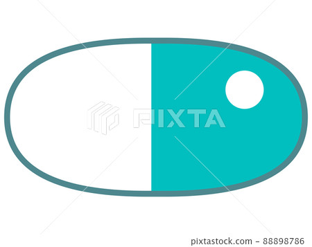 Illustration material of capsule lock 88898786
