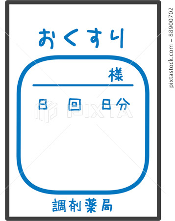 Illustration material of medicine prescription 88900702