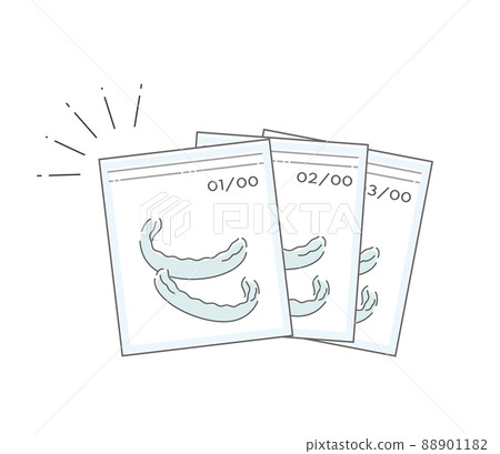 Illustration of orthodontic mouthpiece 88901182