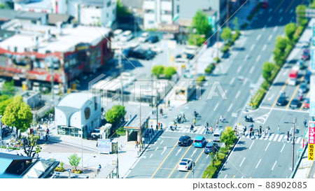 Diorama style around Tennoji Diorama style around Tennoji 88902085