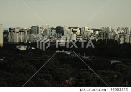 首爾天空公園漢江城市景觀建築城市 88903835