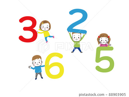 Numbers and small children 88903905
