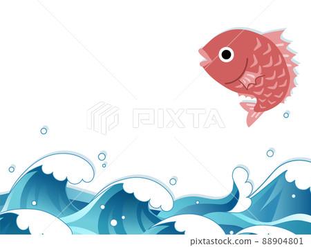 Sea background material, sea bream wave Sea background material, sea bream wave 88904801