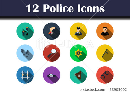 Police Icon Set 88905002