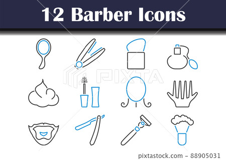 Barber Icon Set Barber Icon Set 88905031