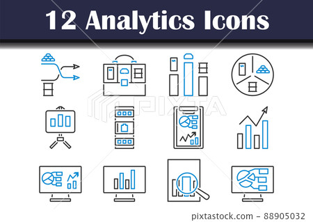 Analytics Icon Set Analytics Icon Set 88905032