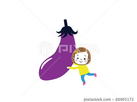 拿著大茄子的女孩 拿著大茄子的女孩 88905172