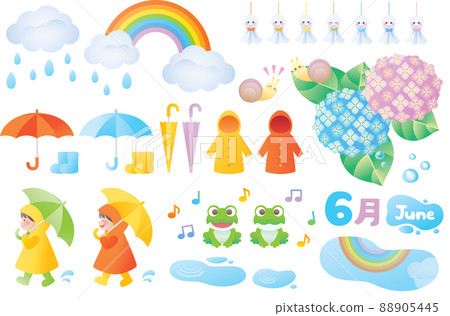 六月雨季插畫集 88905445
