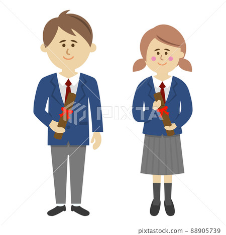 畢業生的插圖形象 88905739
