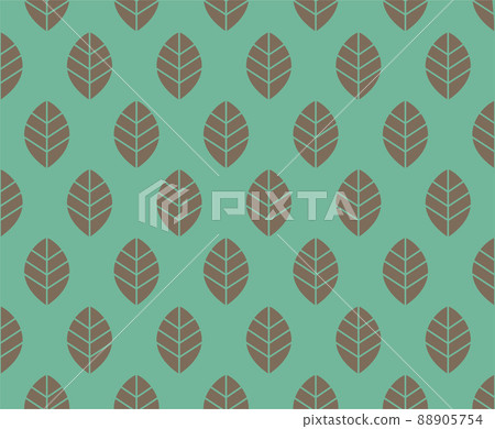 Scandinavian modern pattern leaf 10 88905754