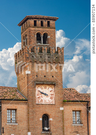 Medieval Clock Tower called Torresin - Oderzo Italy Europe 88907134