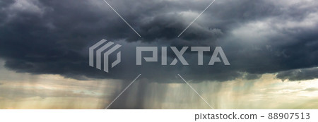 Background of thunder storm clouds , summer storm 88907513