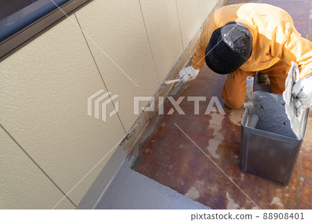 Waterproof painting on the balcony Waterproof painting on the balcony 88908401